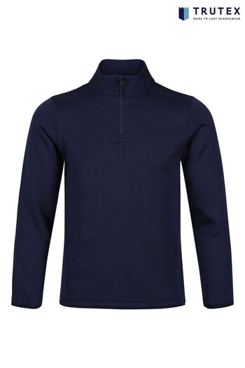 Trutex Navy AKOA Pulse Quarter Zip School Sweatshirt (D90004) | £22 - £33