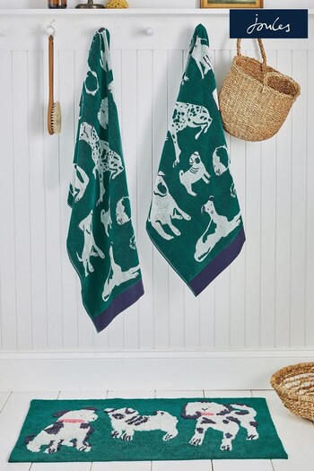 Joules Green Dogs Of Welland Towel (D90104) | £16 - £40