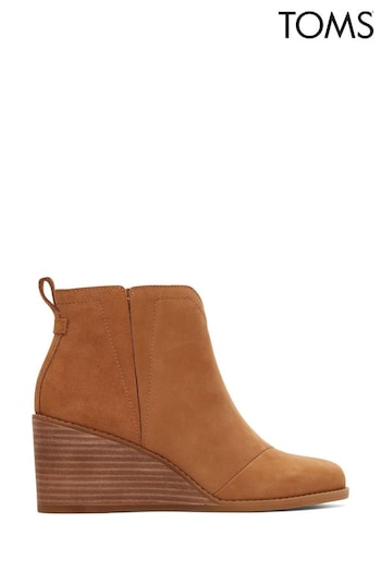 TOMS Clare Suede Wedge Boots (D90137) | £95