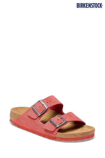 Birkenstock Red Arizona Corduroy Sandals (D90150) | £115