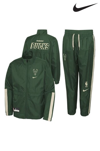 Nike Green Milwaukee Bucks Nike Courtside Tracksuit (D90436) | £88