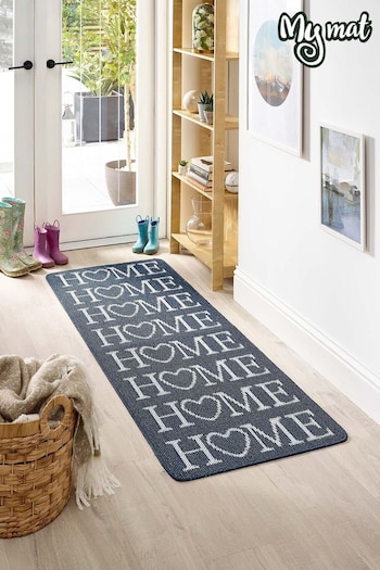 My Mat Blue Stain Resistant Home Runner (D90487) | £37 - £50