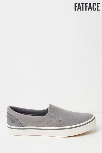 FatFace Grey Ollie Slip-On Trainers (D90554) | £45