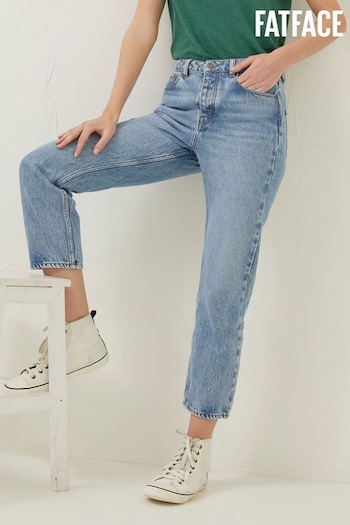 FatFace Blue Sutton Straight Cropped Jeans (D90559) | £55