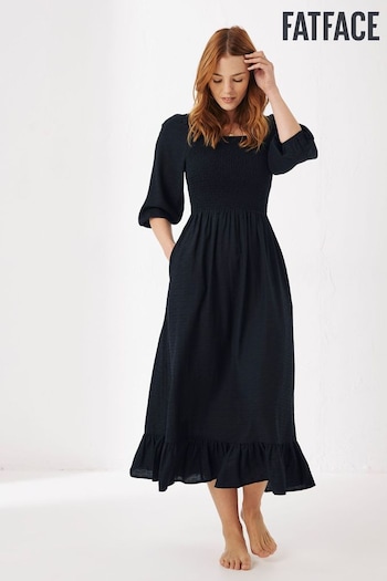 FatFace Black Adele Midi Dress (D90566) | £69