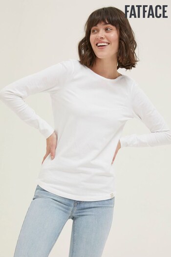FatFace White Organic Cotton Bree T-Shirt (D90569) | £32