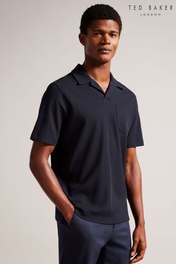 Ted Baker Blue Regular Fit Arkes Short Sleeved Polo Shirt (D90619) | £65