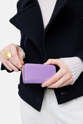Jigsaw Purple Maddie Leather Small Wallet (D90665) | £45