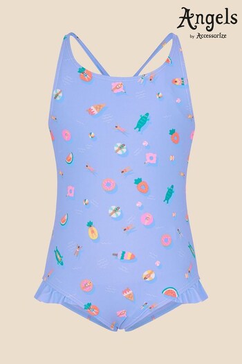 Angels By Accessorize Blue Recycled Polyester Funshine Swimsuit (D90777) | £15 - £16