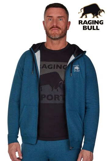 Raging Bull Blue Sport Zip Thru Hoodie (D90812) | £44 - £47