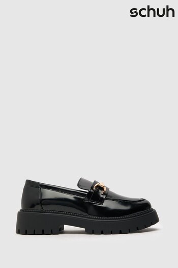 Schuh Lamar Black Snaffle Loafer (D90840) | £38