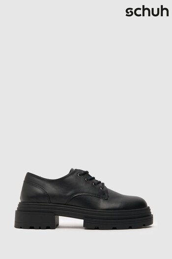 Schuh Landon Chunky Black Lace-Up Shoes (D90842) | £38