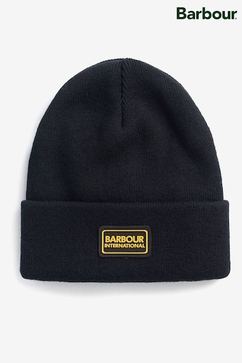 Barbour® Black Barbour® International Boys Black Logo Legacy Beanie (D90854) | £13