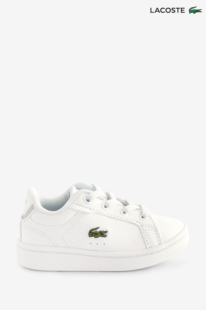 Childrens black lacoste trainers discount