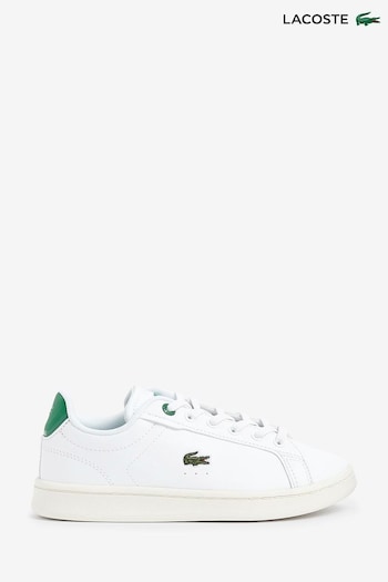 Lacoste Childrens Unisex Carnaby White Trainers (D90904) | £50