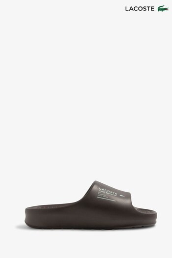 Lacoste Mens Serve Slide 2.0 Brown Sandals (D90917) | £47