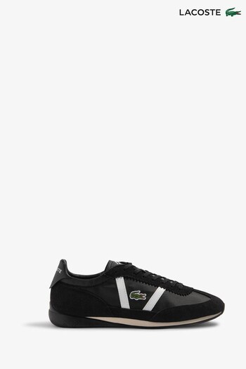 Lacoste Mens Low Pro Vintage Black Trainers (D90922) | £115