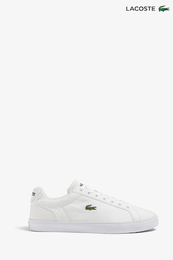 Lacoste embroidered-logo Mens Lerond Pro White Trainers (D90936) | £90