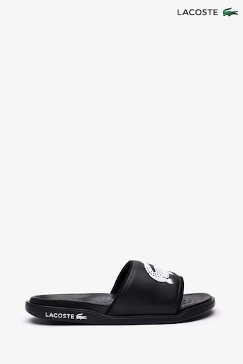 Lacoste Mens Serve Slide Dualiste Black Sandals (D90939) | £50