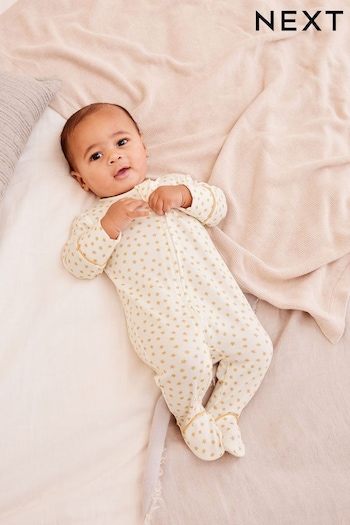 White Star Print Baby Sleepsuit 1 Pack (0-2yrs) (D91022) | £9.50 - £10.50