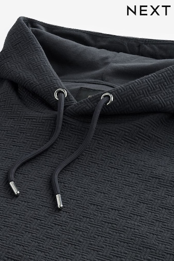 Charcoal Grey Hoodie Premium Textured Overhead Hoodie (D91206) | £35