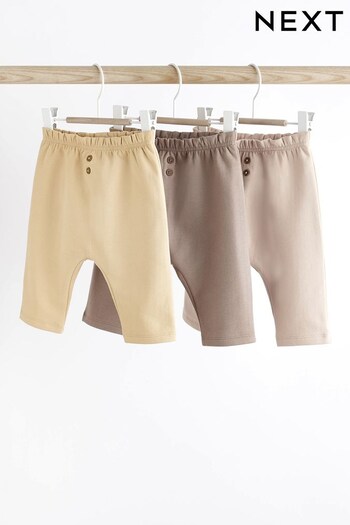 Mink Brown Cosy Straight Leg Baby Joggers 3 Pack (D91209) | £15 - £17
