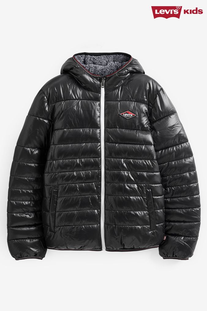 Levi's color block puffer shirt jacket discount