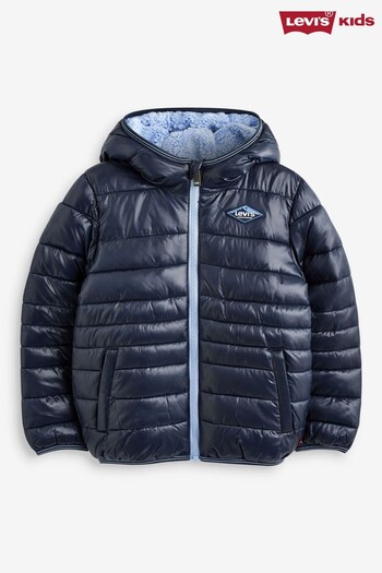 Levis® Navy Blue Sherpa Lined Midweight Puffer Jacket (D91301) | £80 - £85
