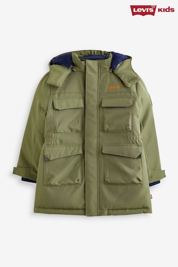 Levis® Olive Green Parka Jacket (D91303) | £45 - £145