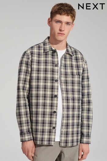 Black/Ecru Relaxed Fit Check Long Sleeve Shirt (D91323) | £35