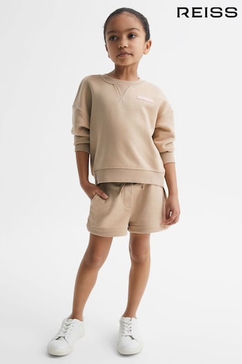 Reiss Camel Nina Junior Set - Sweatshirt and Shorts (D91336) | £40