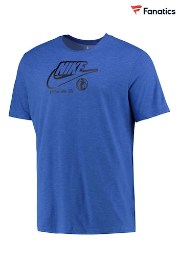 Nike Blue Fanatics Dallas Mavericks Nike Essential Logo T-Shirt - Game Royal (D91364) | £28