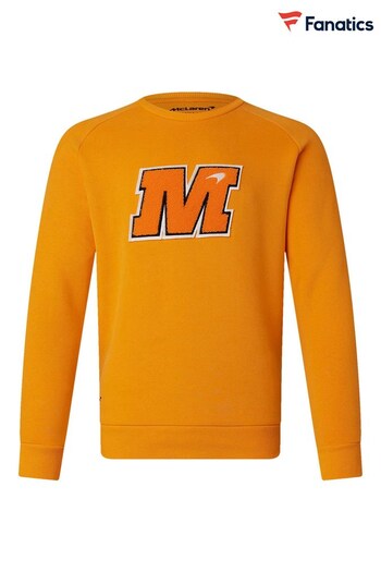 Fanatics Orange McLaren USA Crew Sweatshirt (D91728) | £65
