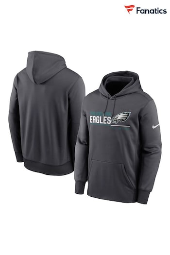 Nike Grey NFL Fanatics Philadelphia Eagles Thermal Pullover Hoodie (D91757) | £70