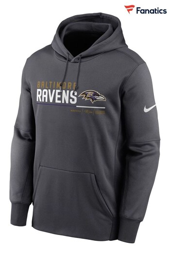 Nike Black Fanatics Baltimore Ravens Nike Therma Pullover Hoodie (D91758) | £70