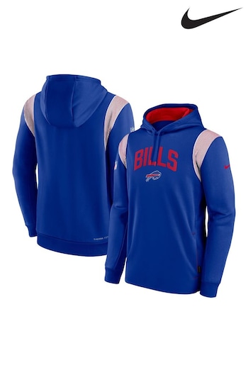 Nike Blue Fanatics Buffalo Bills Sideline Nike Thermaflex PO Hoodies (D91763) | £70