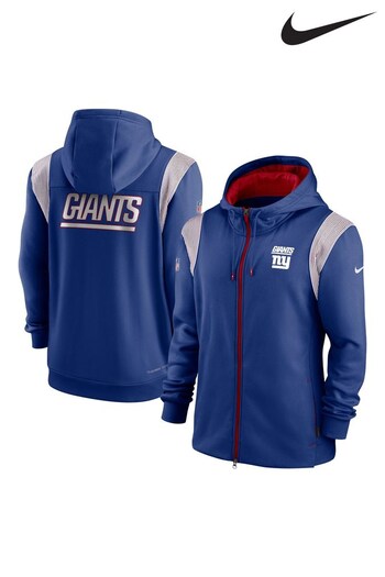 Nike Blue NFL Fanatics New York Giants Sideline Thermaflex Full Zip Fleece (D91764) | £75