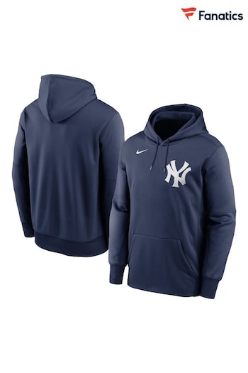 Nike Blue Fanatics New York Yankees future Nike Wordmark Therma Performance Pullover Hoodie (D91769) | £65