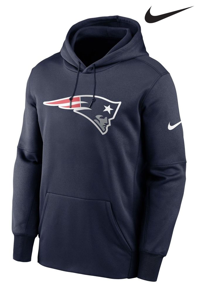 Nike Blue Fanatics New England Patriots Nike Prime Logo Therma Pullover Hoodie (D91772) | £65