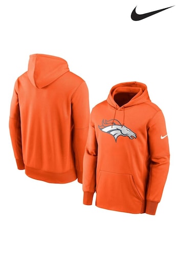 Nike Orange Fanatics Denver Broncos buy Nike Prime Logo Thermal Pullover Hoodie (D91777) | £65
