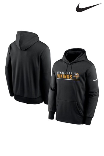 Nike Black NFL Fanatics Minnesota Vikings navy Nike Thermal Pullover Hoodie (D91790) | £70