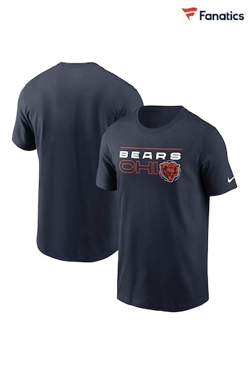 Nike Blue NFL Fanatics Chicago Bears Nike Broadcast T-Shirt (D91800) | £25