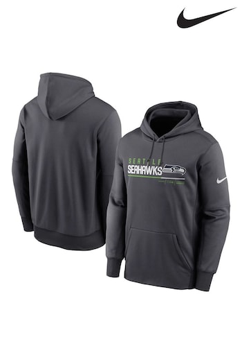 Nike chart Grey Fanatics NFL Seattle Seahawks Therma Pullover Hoodie (D91852) | £70