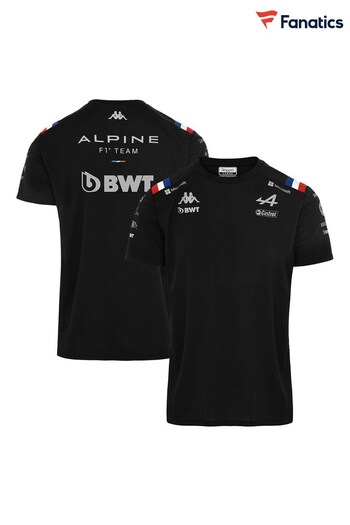 Fanatics Black BWT Alpine F1 Team 2022 T-Shirt (D91868) | £50