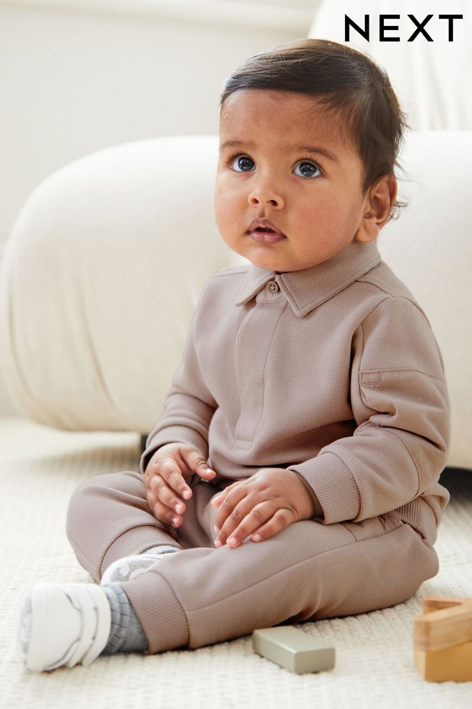 Neutral Baby Shirt And Joggers 2 Piece Set (D91920) | £16 - £18