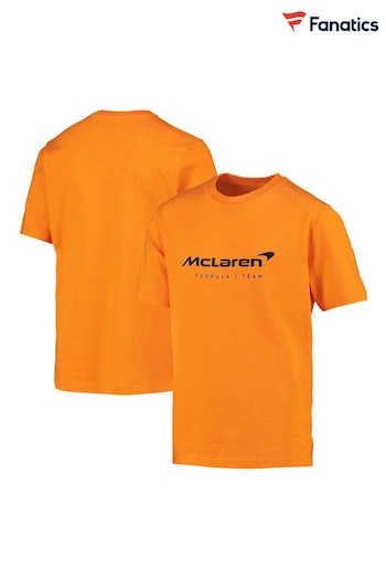 Fanatics Orange McLaren Essential Logo T-Shirt (D92032) | £27