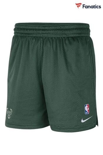 Nike throne Green Fanatics Milwaukee Bucks Nike throne Player Shorts (D92042) | £38