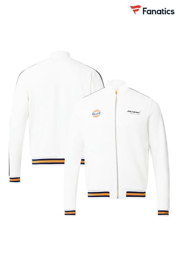 Fanatics White McLaren Gulf Racing Track Jacket (D92077) | £95