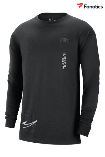 Nike Black Fanatics Boston Celtics Hachimura Nike Max 90 Long Sleeve T-Shirt (D92084) | £38
