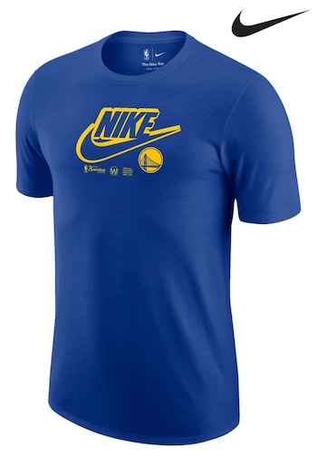 Nike Blue Fanatics State Warriors Nike Essential Logo T-Shirt (D92085) | £28